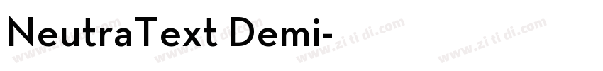 NeutraText Demi字体转换